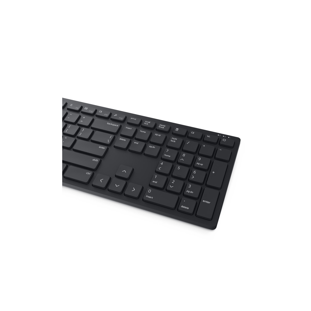 Produktbild för Dell Pro Keyboard and Mouse KM5221W - Retail Box - sats med tangentbord och mus - QWERTY - USA, internationellt - svart Inmatningsenhet