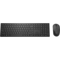 Produktbild för Dell Pro Keyboard and Mouse KM5221W - Retail Box - sats med tangentbord och mus - QWERTY - USA, internationellt - svart Inmatningsenhet