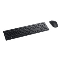 Produktbild för Dell Pro Keyboard and Mouse KM5221W - Retail Box - sats med tangentbord och mus - QWERTY - USA, internationellt - svart Inmatningsenhet