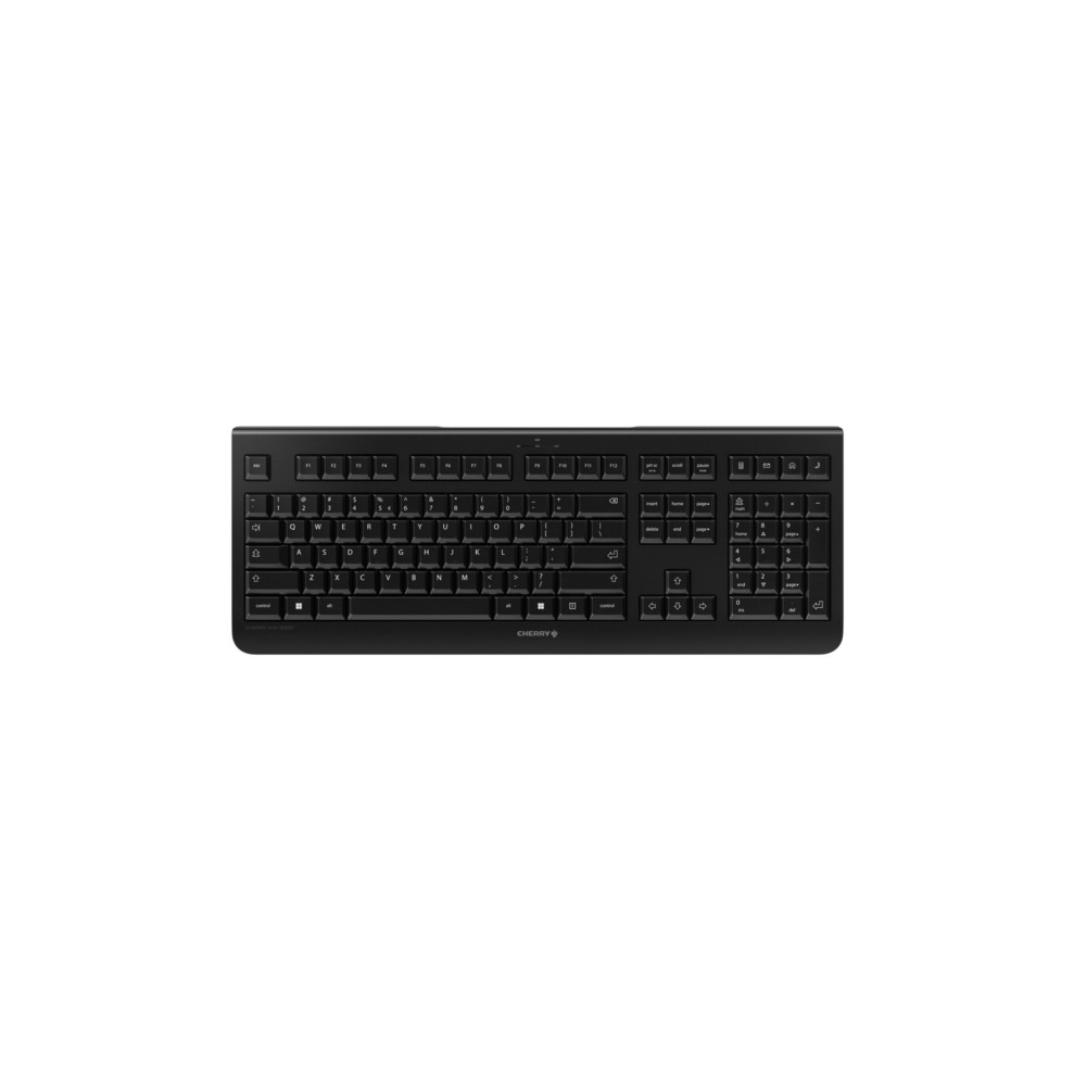 Produktbild för CHERRY KW 3000 - tangentbord - QWERTY - USA med eurosymbol - svart Inmatningsenhet