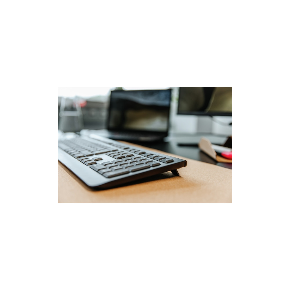 Produktbild för CHERRY KW 3000 - tangentbord - QWERTY - USA med eurosymbol - svart Inmatningsenhet