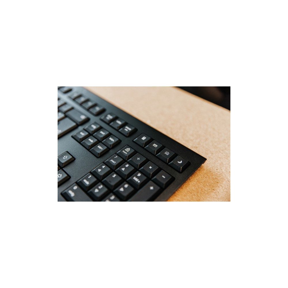 Produktbild för CHERRY KW 3000 - tangentbord - QWERTY - USA med eurosymbol - svart Inmatningsenhet