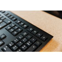 Produktbild för CHERRY KW 3000 - tangentbord - QWERTY - USA med eurosymbol - svart Inmatningsenhet