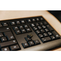 Produktbild för CHERRY KW 3000 - tangentbord - QWERTY - USA med eurosymbol - svart Inmatningsenhet