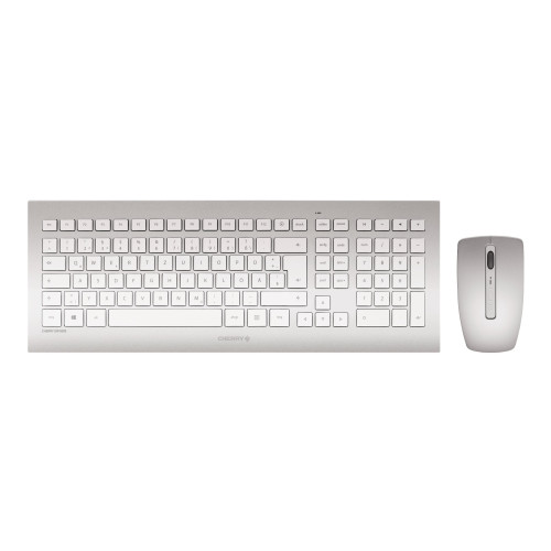 CHERRY CHERRY DW 8000 - sats med tangentbord och mus - fransk - vit, silver Inmatningsenhet