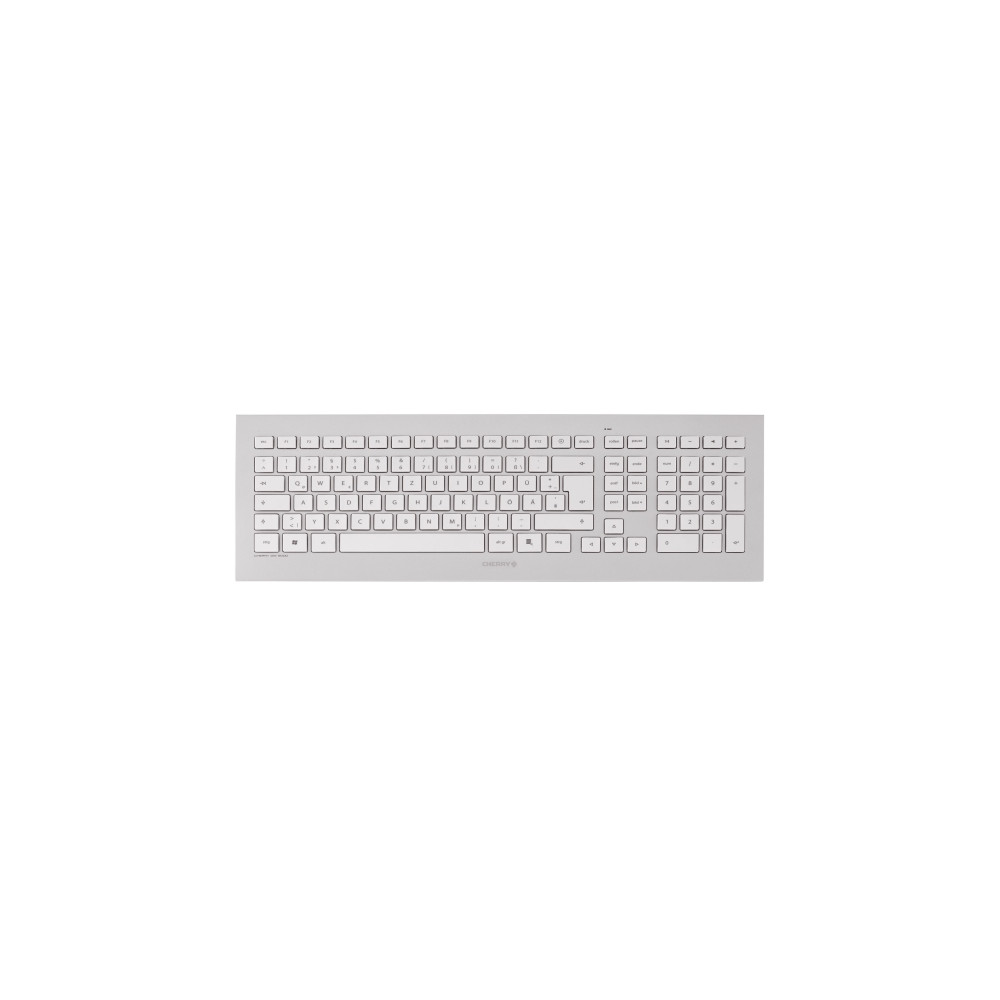 Produktbild för CHERRY DW 8000 - sats med tangentbord och mus - fransk - vit, silver Inmatningsenhet