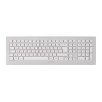 Produktbild för CHERRY DW 8000 - sats med tangentbord och mus - fransk - vit, silver Inmatningsenhet
