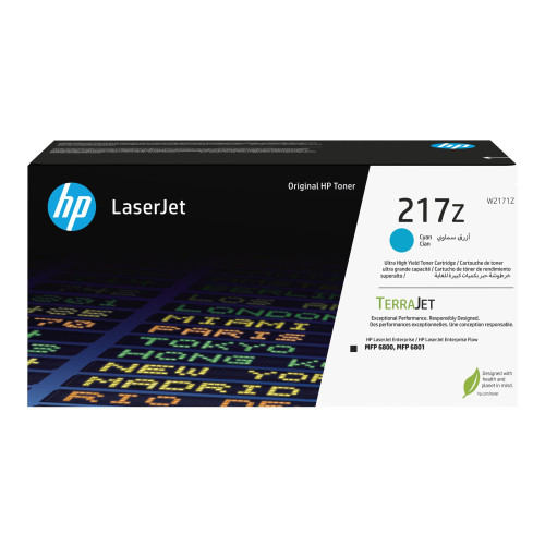 Hewlett-Packard HP 217Z - Ultra High Yield - cyan - original - LaserJet - tonerkassett (W2171Z)