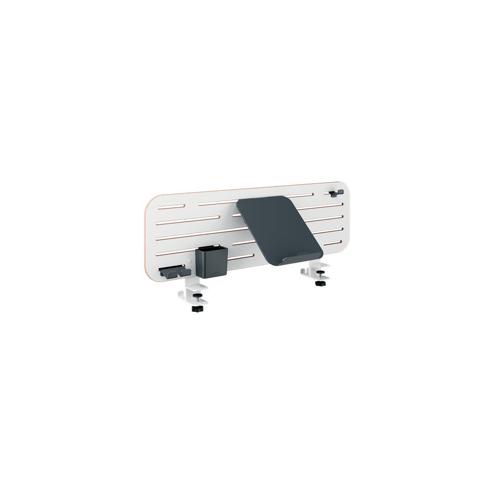 Produktbild för Leitz Ergo - pegboard skrivbord organiserare - 2 krokar - vit