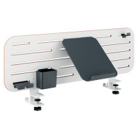 Produktbild för Leitz Ergo - pegboard skrivbord organiserare - 2 krokar - vit