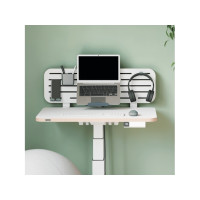Produktbild för Leitz Ergo - pegboard skrivbord organiserare - 2 krokar - vit