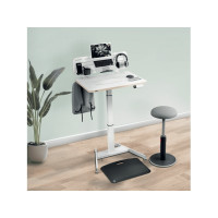 Produktbild för Leitz Ergo - pegboard skrivbord organiserare - 2 krokar - vit