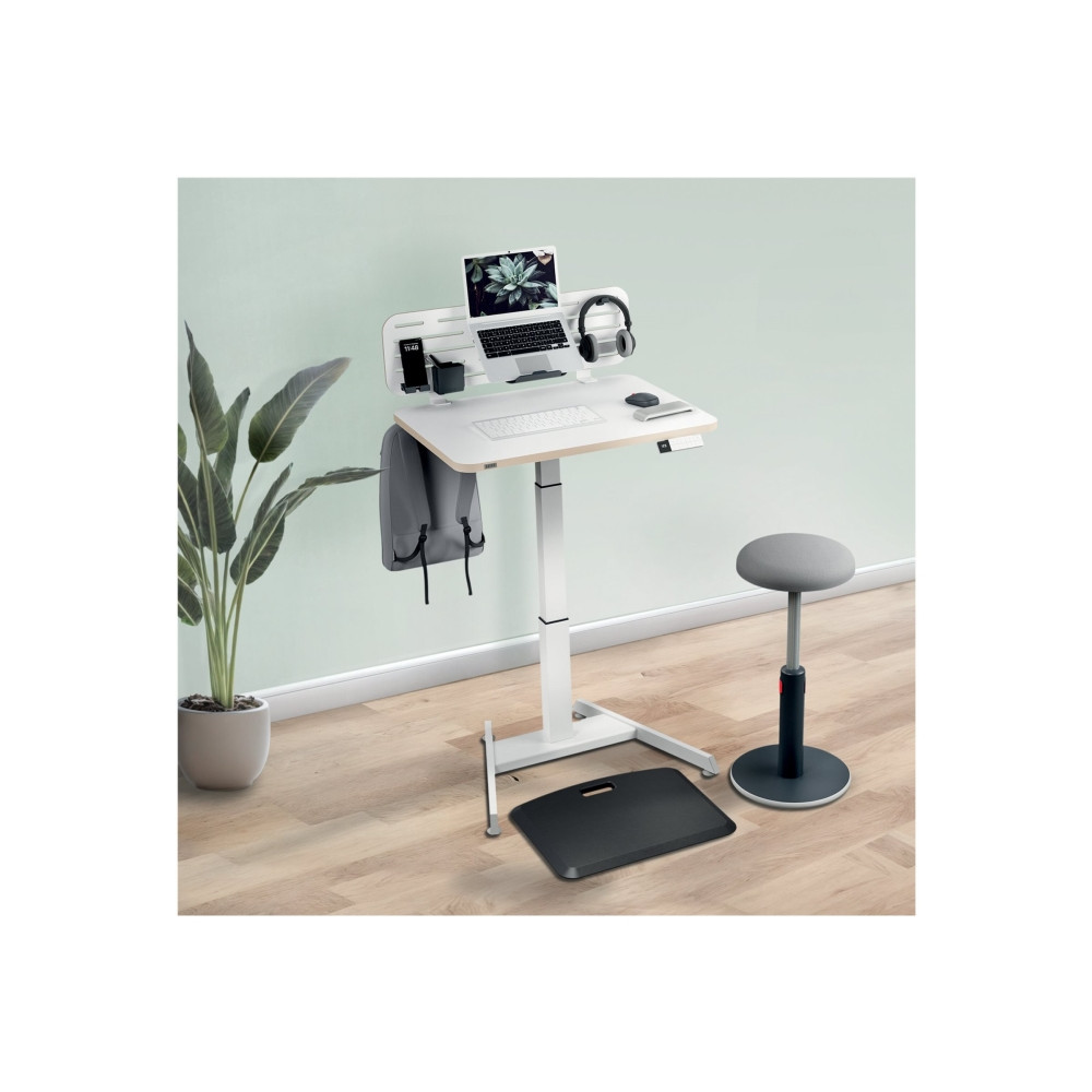 Produktbild för Leitz Ergo - pegboard skrivbord organiserare - 2 krokar - vit