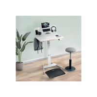 Produktbild för Leitz Ergo - pegboard skrivbord organiserare - 2 krokar - vit
