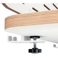 Produktbild för Leitz Ergo - pegboard skrivbord organiserare - 2 krokar - vit