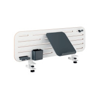 Produktbild för Leitz Ergo - pegboard skrivbord organiserare - 2 krokar - vit