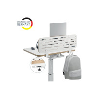 Produktbild för Leitz Ergo - pegboard skrivbord organiserare - 2 krokar - vit