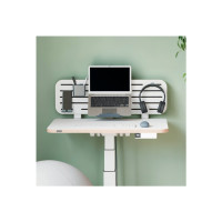 Produktbild för Leitz Ergo - pegboard skrivbord organiserare - 2 krokar - vit