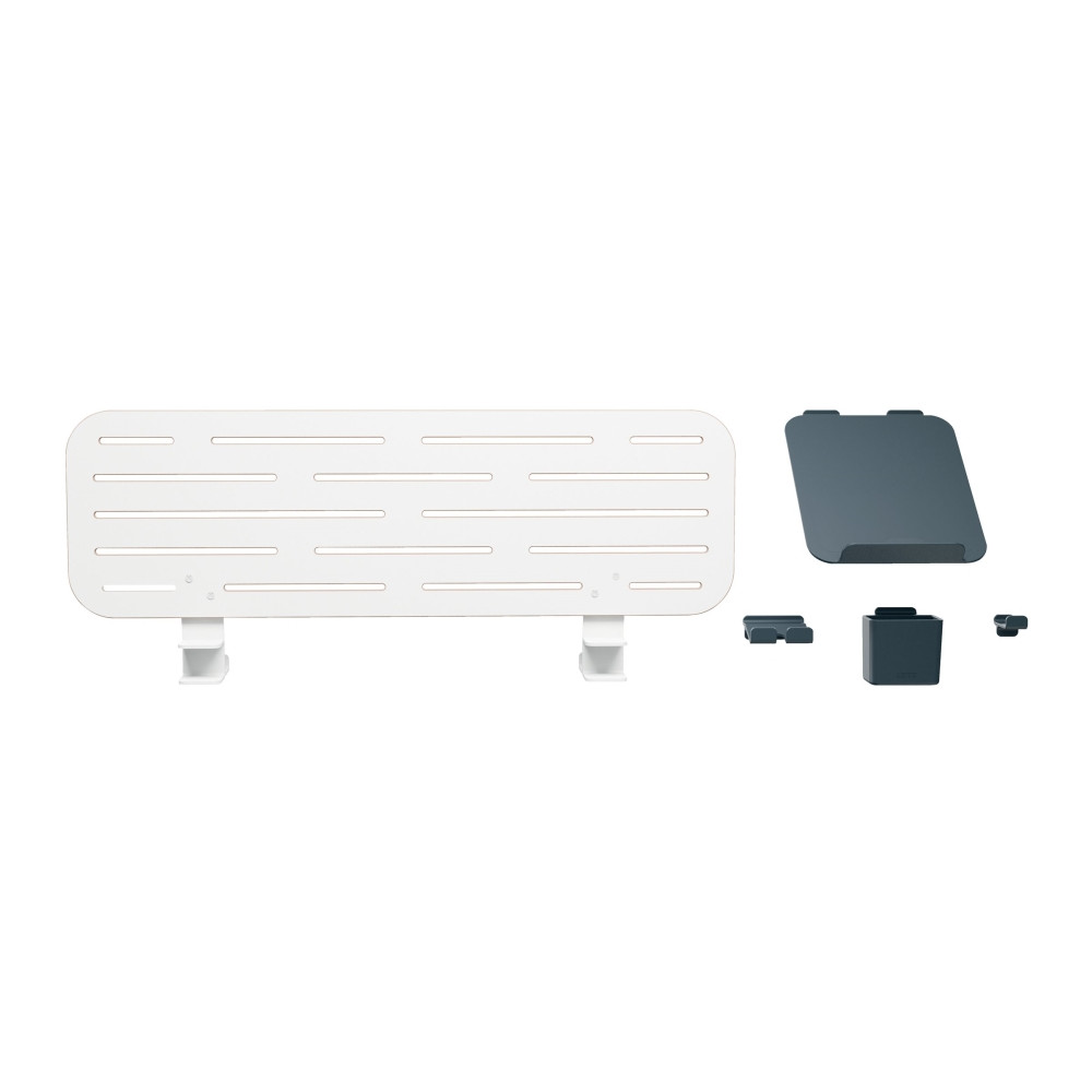 Produktbild för Leitz Ergo - pegboard skrivbord organiserare - 2 krokar - vit