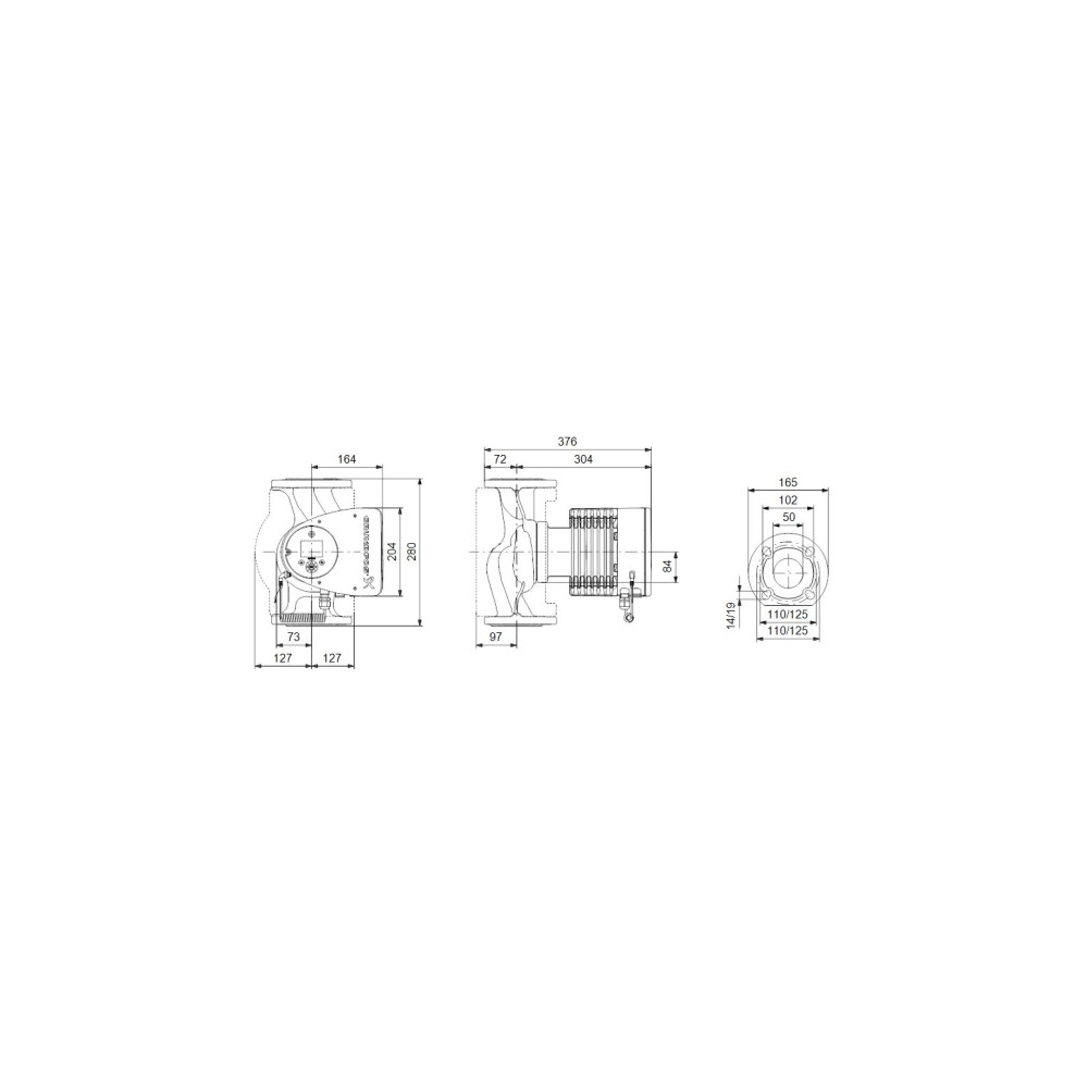 Produktbild för Grundfos Magna3 50-120 F 280