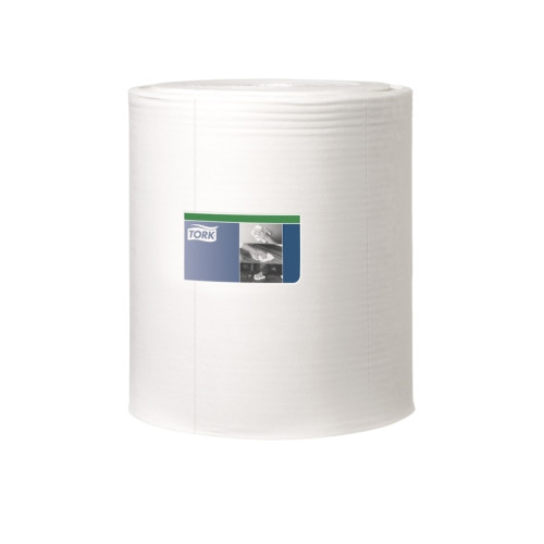 TORK Tork W1 aftorkningspapper 510104 vit 1-lagers för upprepad a...