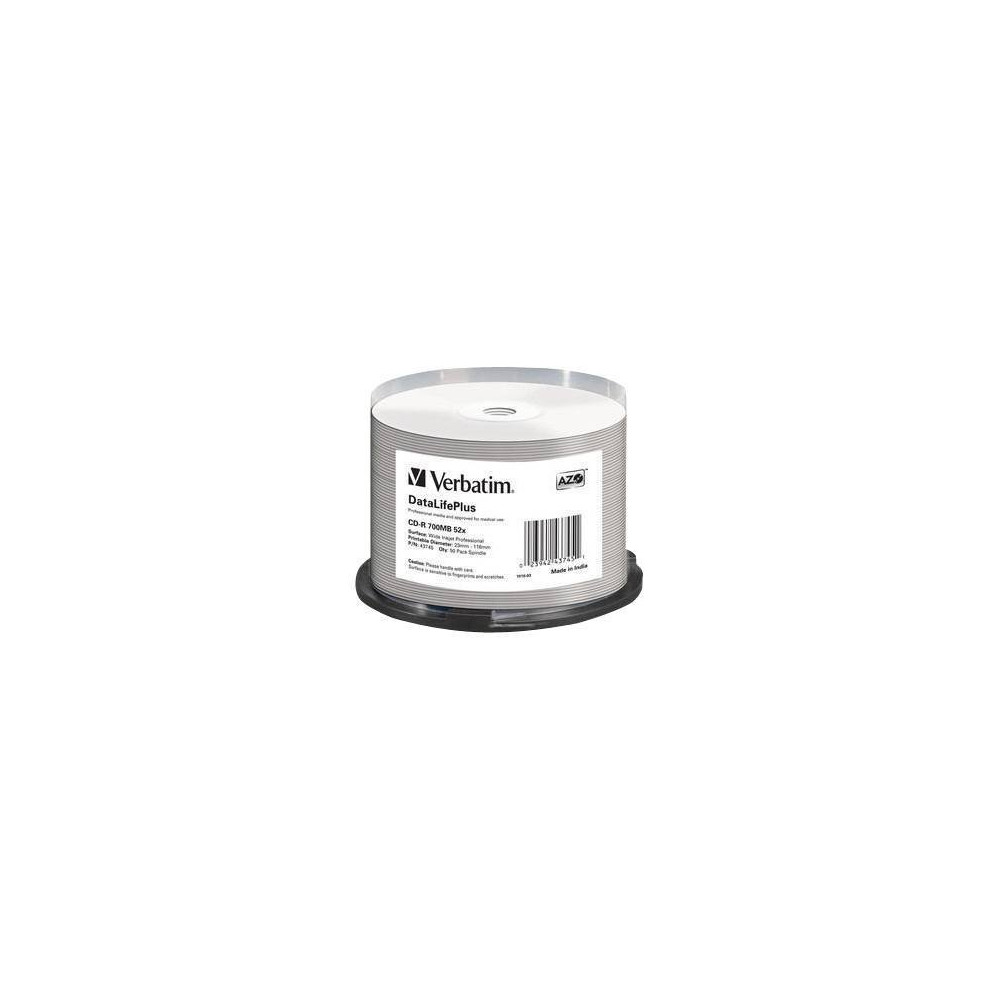 Produktbild för Verbatim DataLifePlus - CD-R x 50 - 700 MB - lagringsmedier