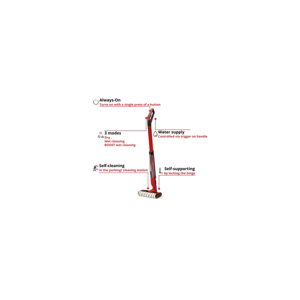 Produktbild för Einhell CLEANEXXO, Laminat, Klinkers, Trä, Våt, 400 ml, Mikr...