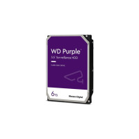 Produktbild för WD Purple WD64PURZ - hårddisk - 6 TB - övervakning - SATA 6Gb/s