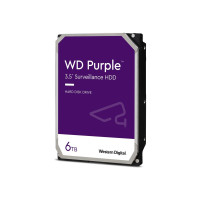 Produktbild för WD Purple WD64PURZ - hårddisk - 6 TB - övervakning - SATA 6Gb/s