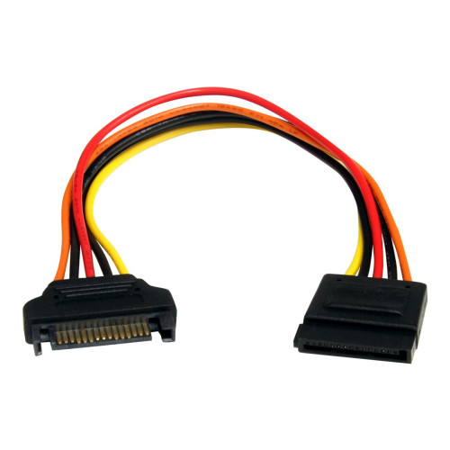 StarTech.com StarTech.com 8in 15 pin SATA Power Extension Cable - 8 SATA power Extension Cable - 8 SATA power Extension cord - förlängningskabel för ström - SATA-ström till SATA-ström - 20.3 cm