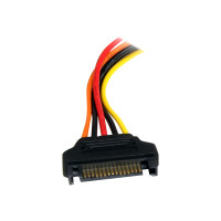 Produktbild för StarTech.com 8in 15 pin SATA Power Extension Cable - 8 SATA power Extension Cable - 8 SATA power Extension cord - förlängningskabel för ström - SATA-ström till SATA-ström - 20.3 cm