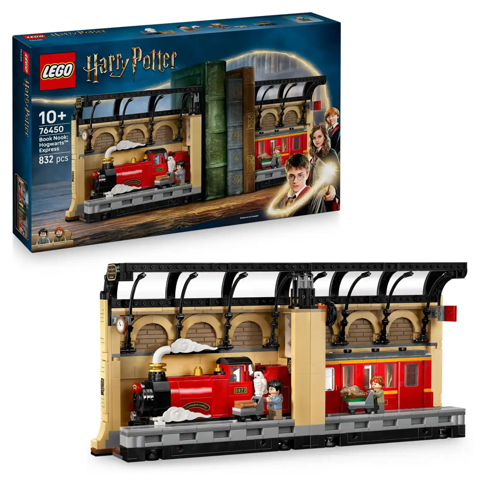 Produktbild för LEGO® Harry Potter™ 76450 Knižní zarážka: Spěšný vlak do Bradavic