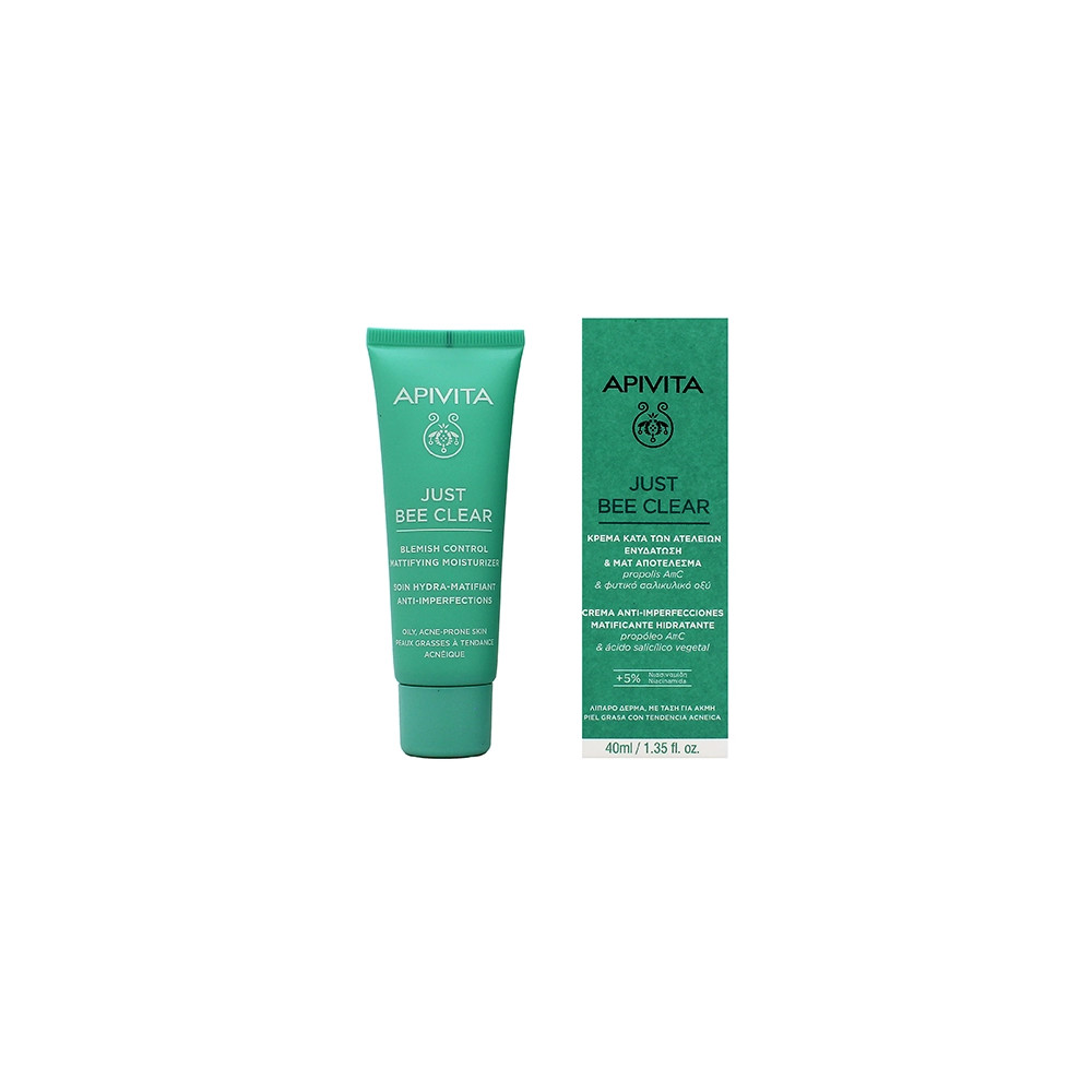 Produktbild för Apivita Just Bee Clear Blemish Control Mattifying Moisturizer 40ml