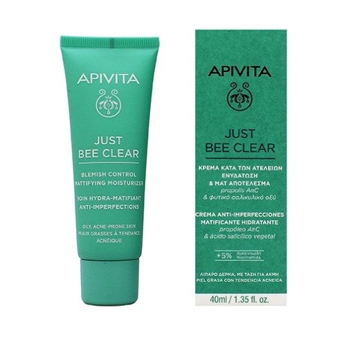 Apivita Apivita Just Bee Clear Blemish Control Mattifying Moisturizer 40ml
