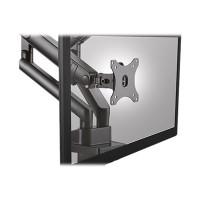 Produktbild för ICY BOX IB-MS314-T monteringssats - justerbara dubbla armar - för 2 monitorer - svart