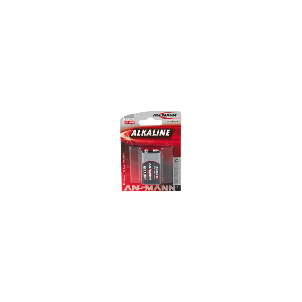 Produktbild för ANSMANN RED LINE batteri x 9V - alkaliskt