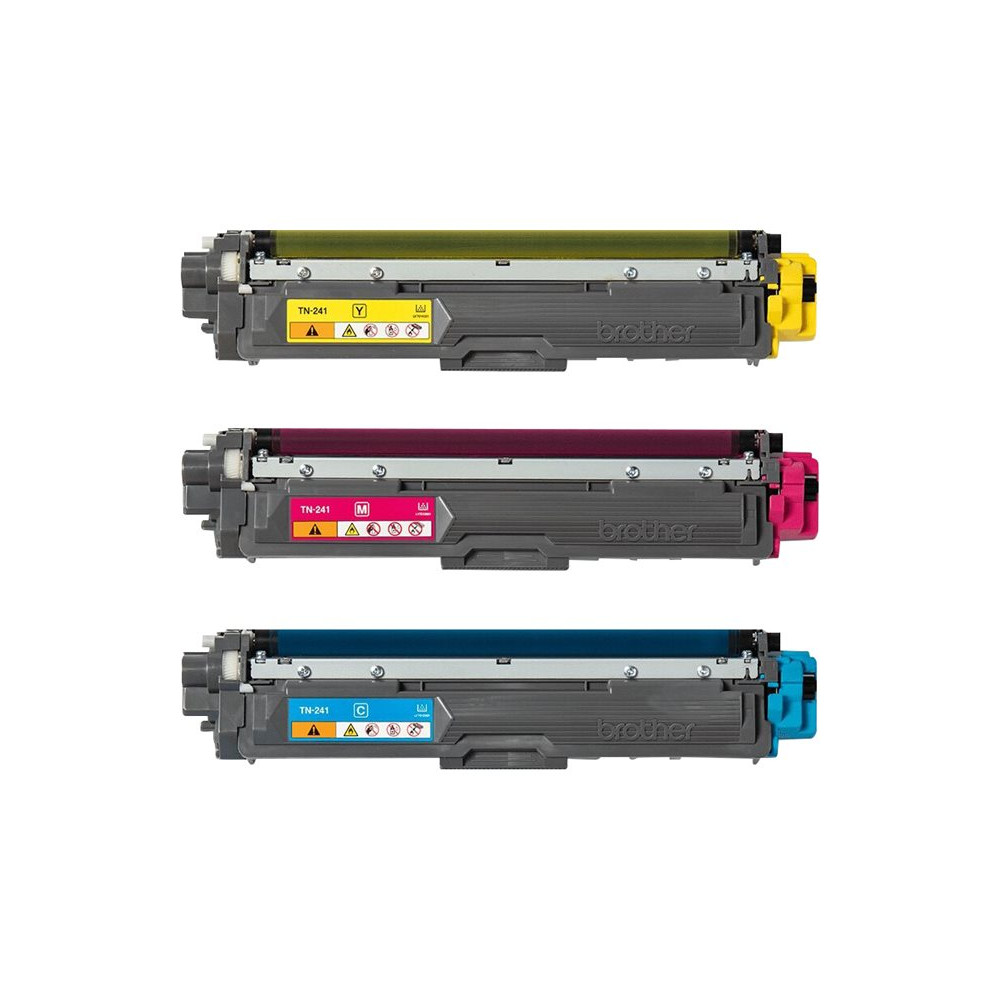 Produktbild för Brother TN241CMY - 3-pack - gul, cyan, magenta - original - tonerkassett