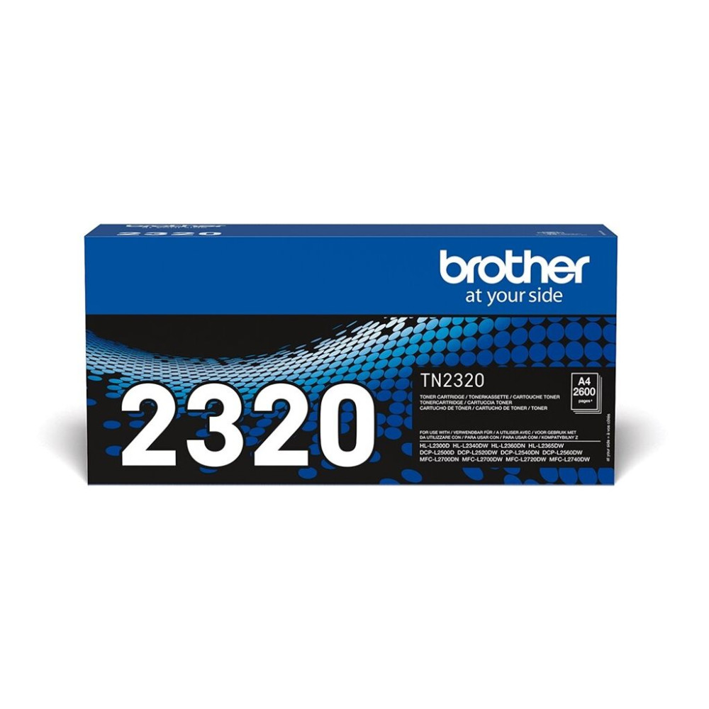 Produktbild för Brother TN2320 - svart - original - tonerkassett