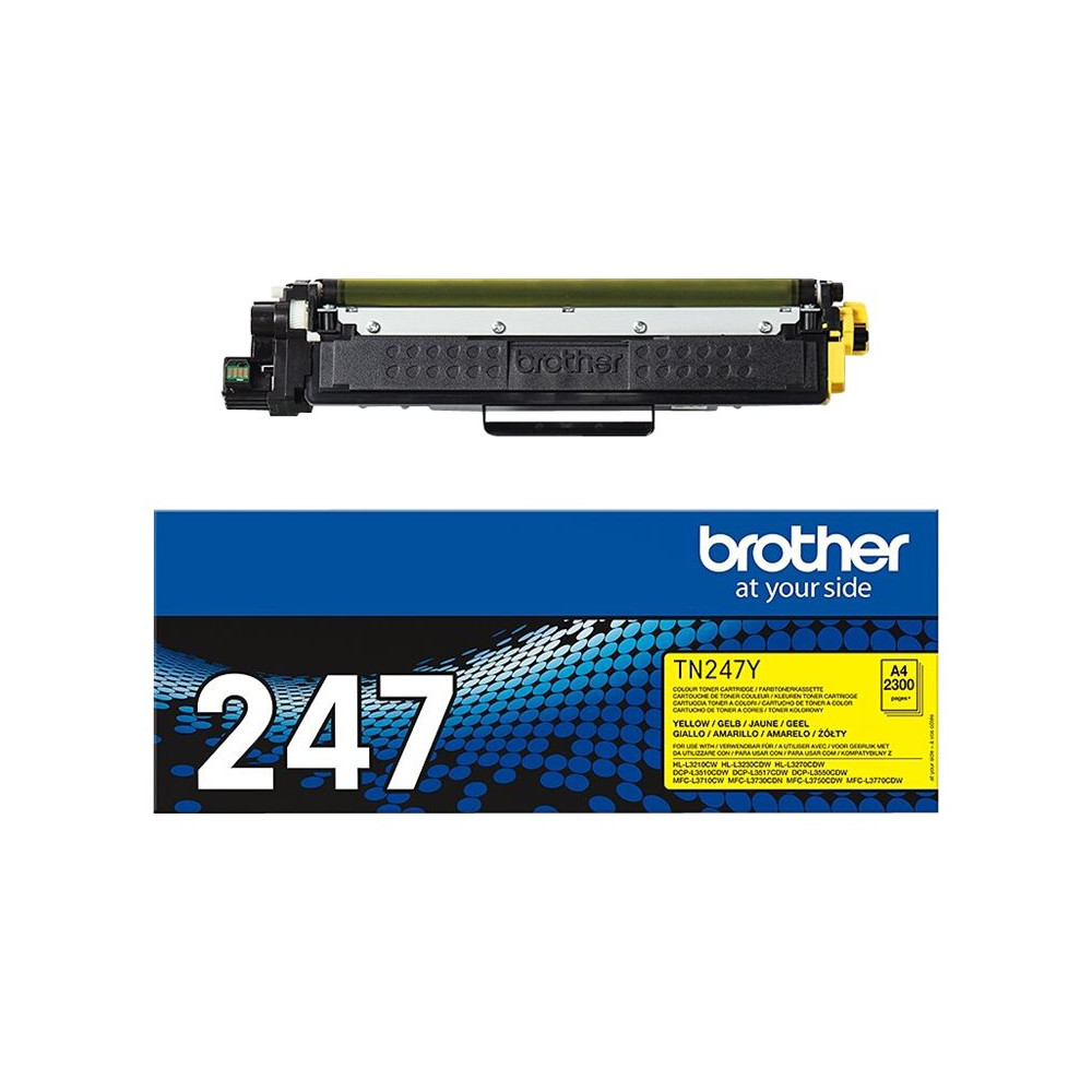 Produktbild för Brother TN247Y - gul - original - tonerkassett