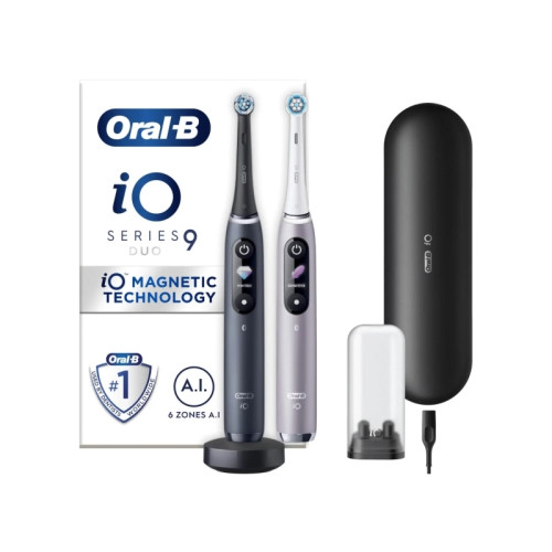 Braun Oral-B iO 9, Vuxen, Roterande tandborste, Daglig vård, Gum o...