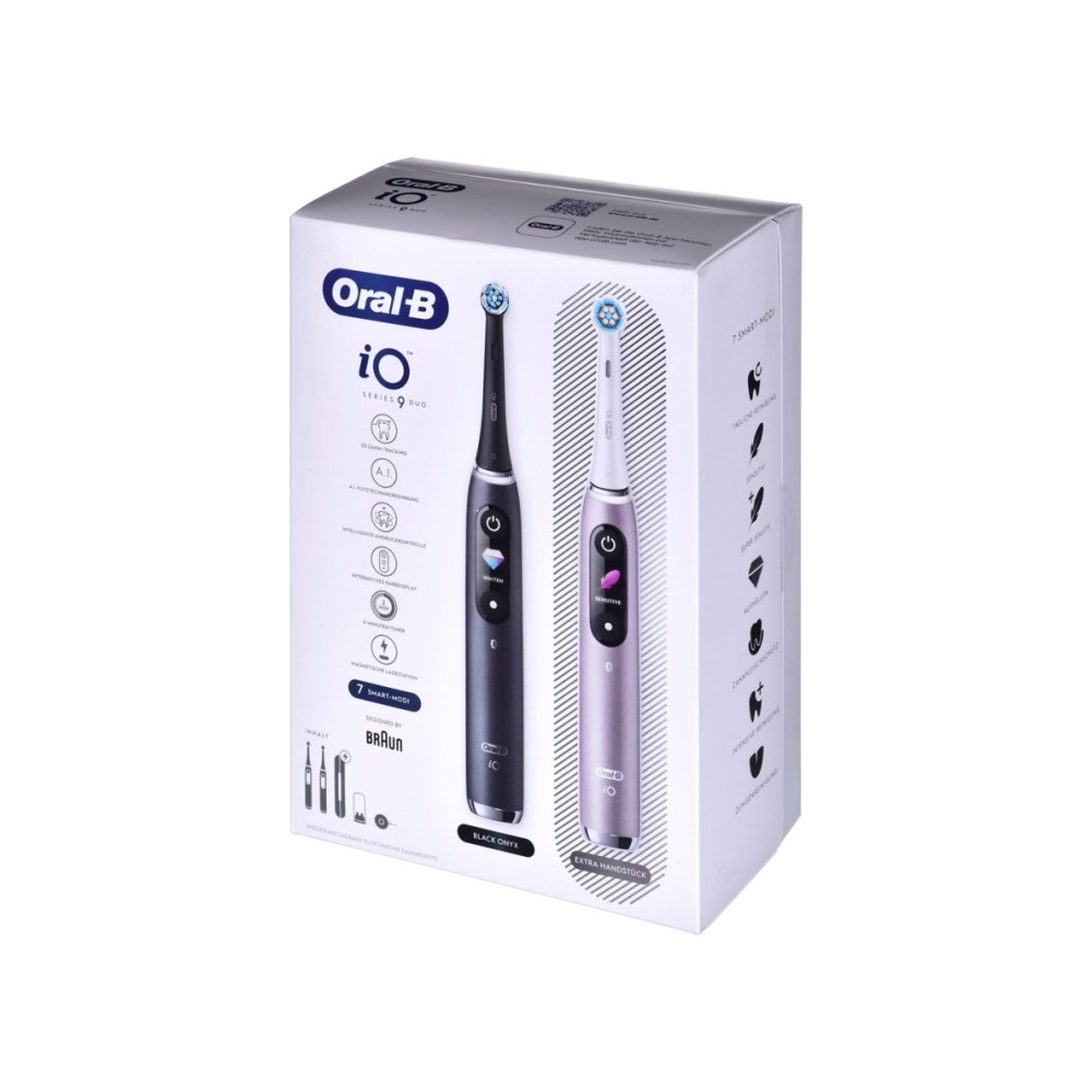 Produktbild för Oral-B iO 9, Vuxen, Roterande tandborste, Daglig vård, Gum o...