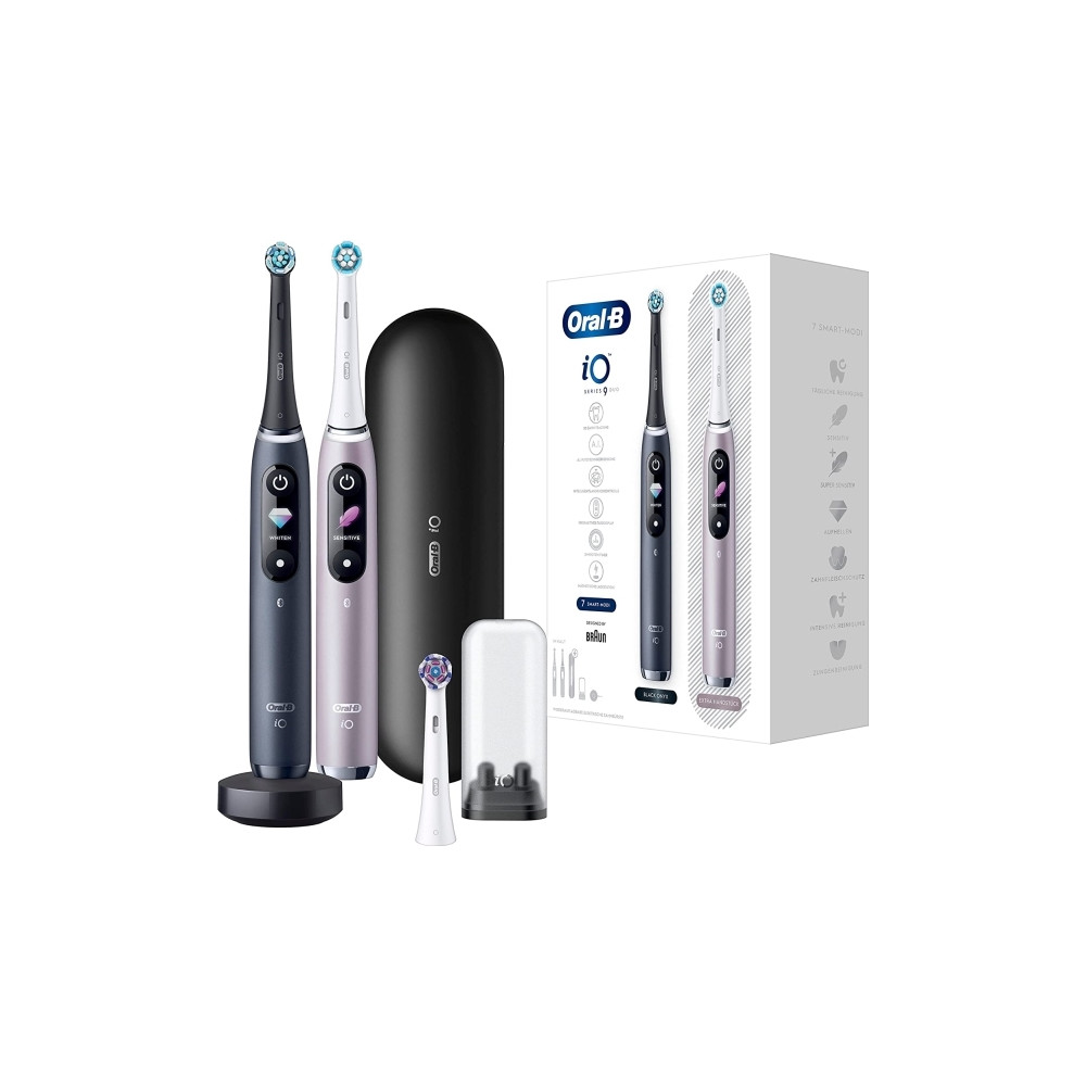 Produktbild för Oral-B iO 9, Vuxen, Roterande tandborste, Daglig vård, Gum o...