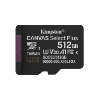 Produktbild för Kingston Canvas Select Plus - flash-minneskort - 512 GB - mikroSDXC UHS-I