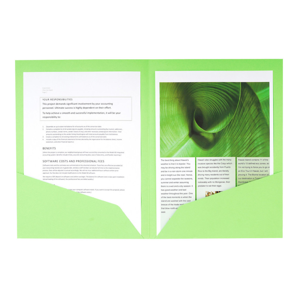 Produktbild för Exacompta Nature Future - fickmapp - för A4 - kapacitet: 60 ark - blandade färger (paket om 25)