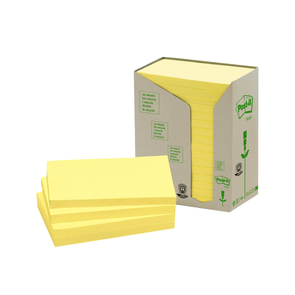 Produktbild för Post-it 655-1T - mini-tower bärbara datorer - 76 x 127 mm - 1600 ark (16 x 100)