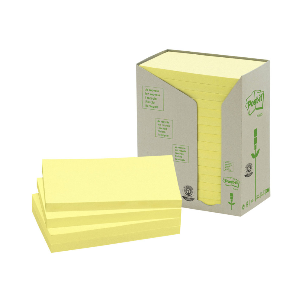 Produktbild för Post-it 655-1T - mini-tower bärbara datorer - 76 x 127 mm - 1600 ark (16 x 100)