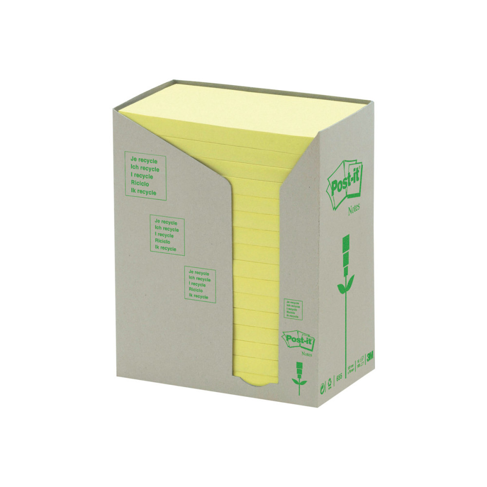 Produktbild för Post-it 655-1T - mini-tower bärbara datorer - 76 x 127 mm - 1600 ark (16 x 100)