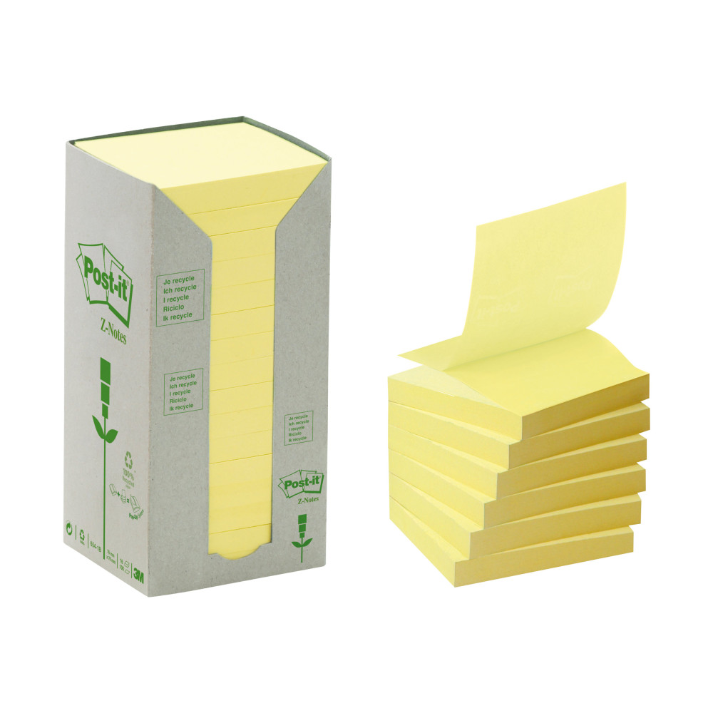 Produktbild för Post-it Z-Notes R-330-1T - mini-tower bärbara datorer - 76 x 76 mm - 1600 ark (16 x 100)