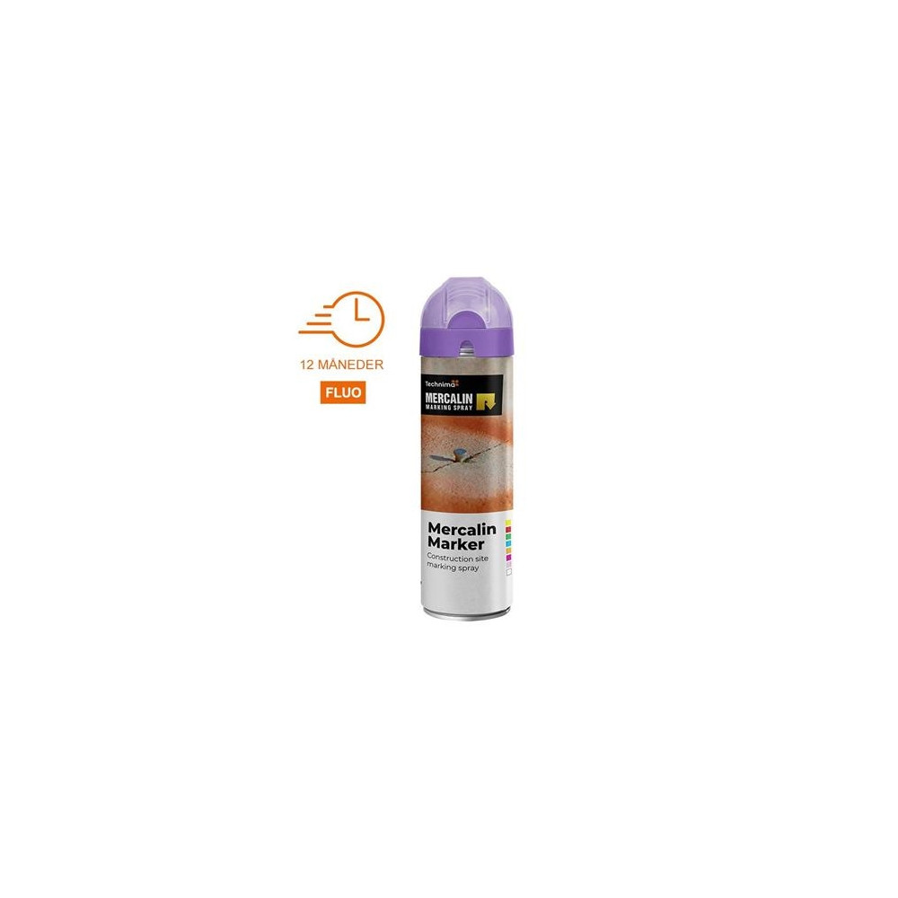 Produktbild för MERCALIN varumärke spray FLUO 500 ml. LILLA
