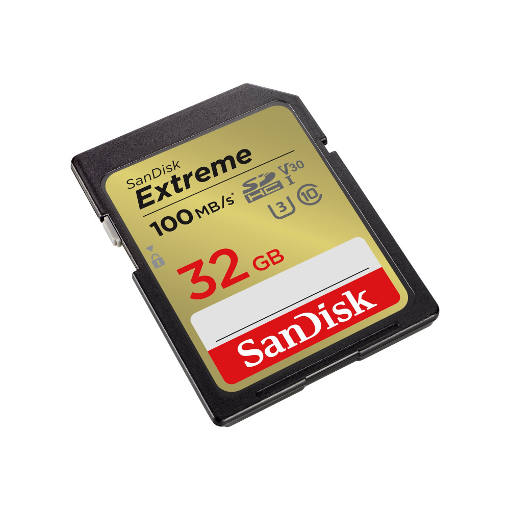 Produktbild för SanDisk Extreme - flash-minneskort - 32 GB - SDHC UHS-I